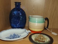 Various ceramics to include a art deco water jug