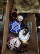 Assorted items, money boxes, smalls etc