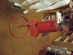 Industrial style freestanding lamp