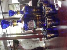Decanter and 6 shot glasses