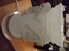 Resin Lalique style table lamp