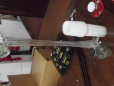 Very large flower vase and two other vases