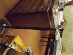 Oak standard lamp
