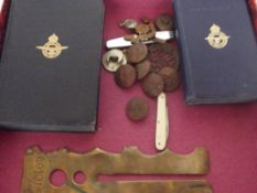 New Testament service edition, cap badges and othe