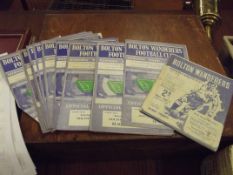 Collection of Bolton Wanderers programmes, 1949-19