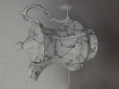 Marble effect teapot