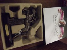 Bronzed resin figure 'Desert Orchid', boxed