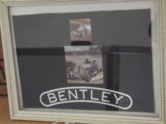 Framed Bentley sign