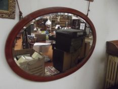 Edwardian oval mirror
