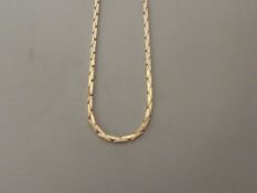 9 ct gold necklace, 45 cm long