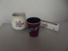 3 pieces of Poole pottery