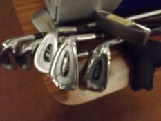 Golf clubs and putter