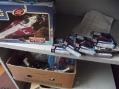 Star Wars starfighter together with 4 Star Wars mo