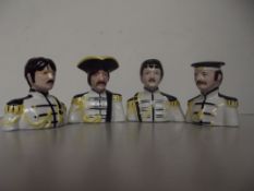 Lorna Bailey set of Beatles busts