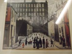 Framed Lowry print