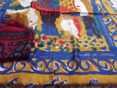 Jackie Campbell for Loreal designer silk scarf and