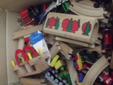 Wooden train set