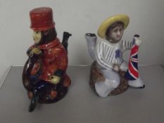 Two novelty teapots