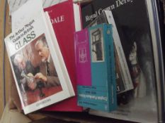 Box of antique reference guide books
