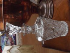 Good quality cut crystal decanter