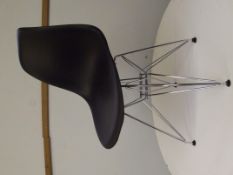 Eames DAR tyle fibre glass and chrome chair
