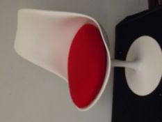 Tulip White Chair Inspired by Eero Saarinen in Fib