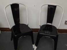 Tolix Metal Chairs in Black x 2