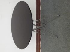 Noguchi Inspired Coffee table oval glass top with