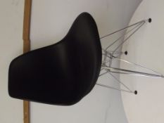 Eames DAR tyle fibre glass and chrome chair