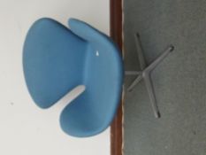 Fritz Hansen Inspired Swan Chair in Blue