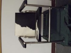 Le Corbusier style Basculant Chair in Cow Hide