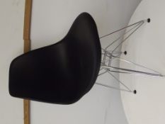 Eames DAR tyle fibre glass and chrome chair