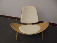 Hans J Wegner Inspired Shell Chair CH07 Light Wood