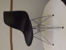 Eames DAR tyle fibre glass and chrome chair