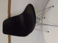 Eames DAR tyle fibre glass and chrome chair