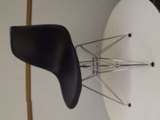 Eames DAR tyle fibre glass and chrome chair