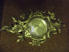 Gilt metal barometer
