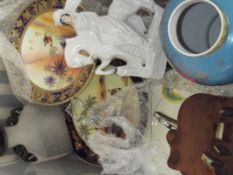 Various item to include a Staffordshire flat back