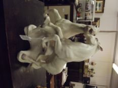 Ceramic horse group