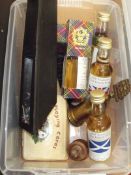 Whiskey miniatures and various collectables