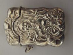 Art nouveau style vesta case