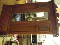 Edwardian mirrored wardrobe