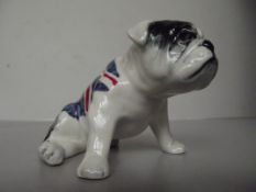Carlton ware bulldog Union Jack