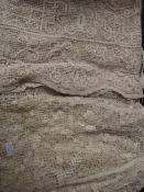 Two hand crafted table clothc