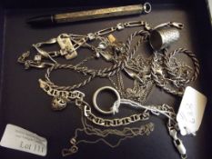 Collection of silver jewellery