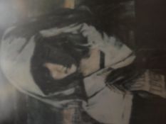 Framed Harold Riley print 
