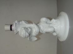 Copeland Spode whie cherub lamp