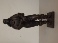 `Bronze RAF pilot, signed, 22 cm high