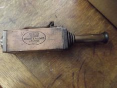 Brass and leather telescope