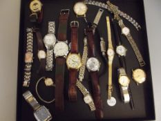 Large group of wristwatches